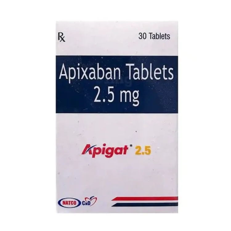 Apigat Apixaban 2.5mg Tab