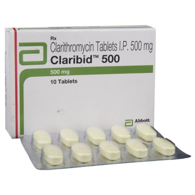 Clarithromycin 500mg ( claribid) Tablets