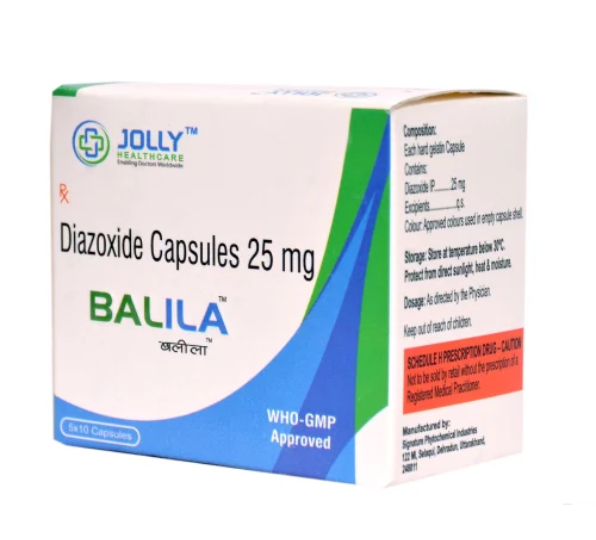 Diazoxide 25mg (Balila) Capsules