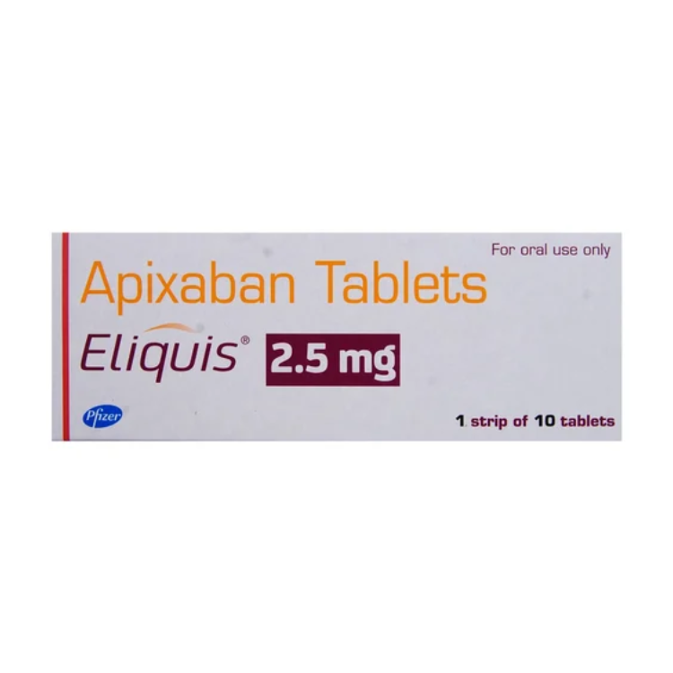 Eliquis Apixaban 2.5mg Tab