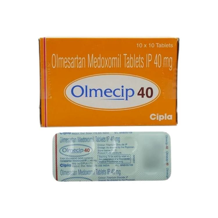 Olmesartan Medoxomil 40mg (Olmecip) Tablets