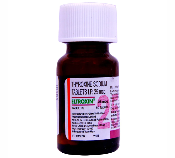 Thyroxine 25mcg (Eltroxin) Tablets