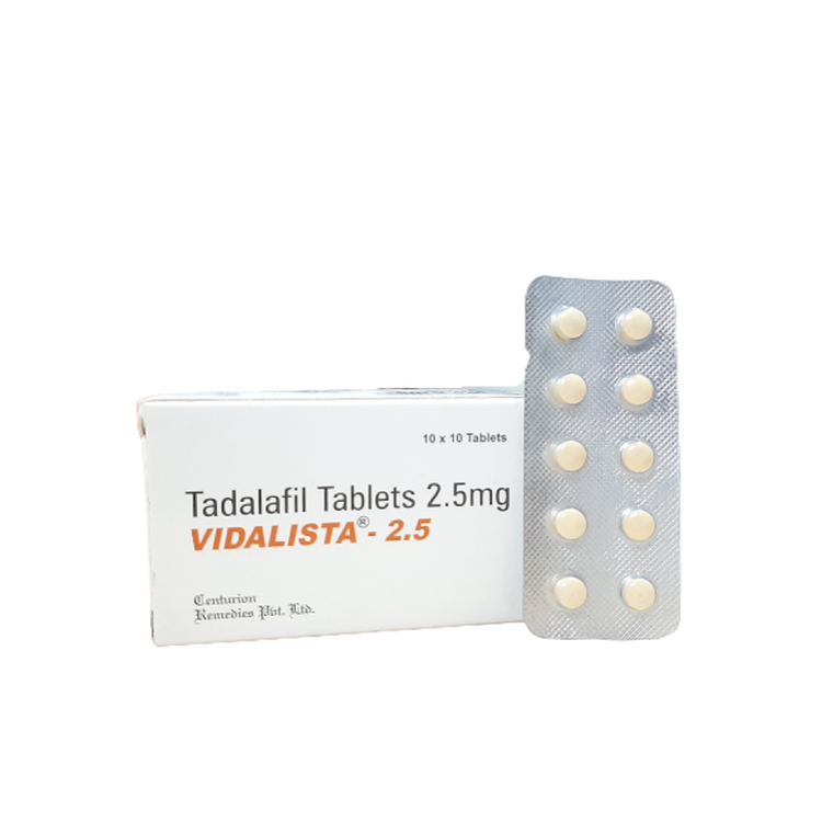 Vidalista Tadalafil 2.5mg Tablet